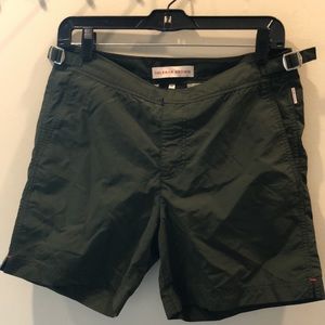 30 Orlebar Brown 30 Green OB Classic Bulldog Olive Shorts Swim XS S